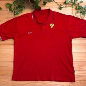 Precisport FERRARI Short Sleeve Polo Shirt | XXL